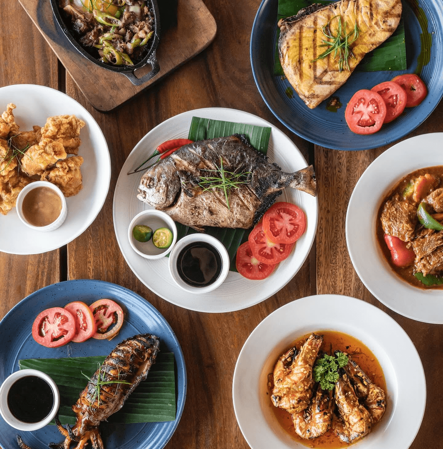Kabsat La Union food spread — fresh seafood and Ilocano dishes