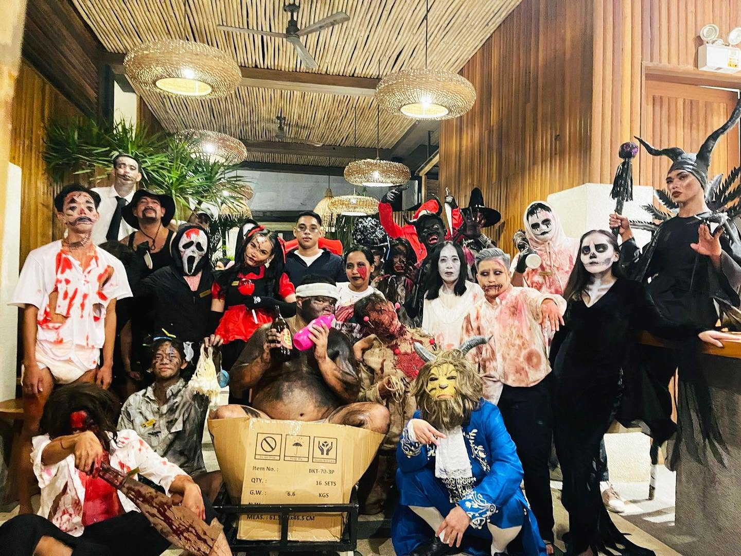 Kabsat La Union team Halloween costume party